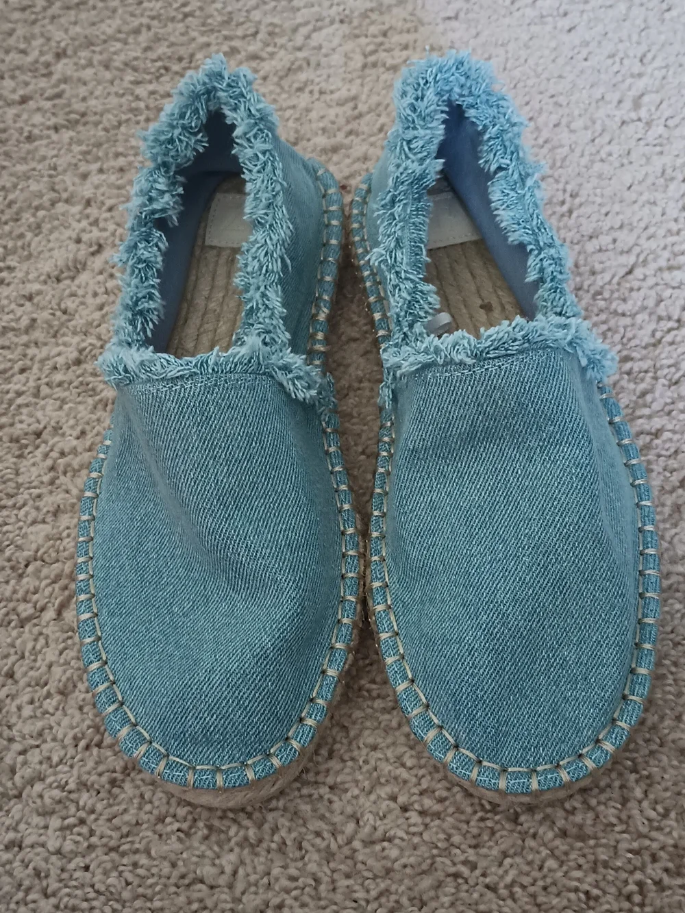 Zara Denim Jeans Espadrilles EUR 36 US 5.5